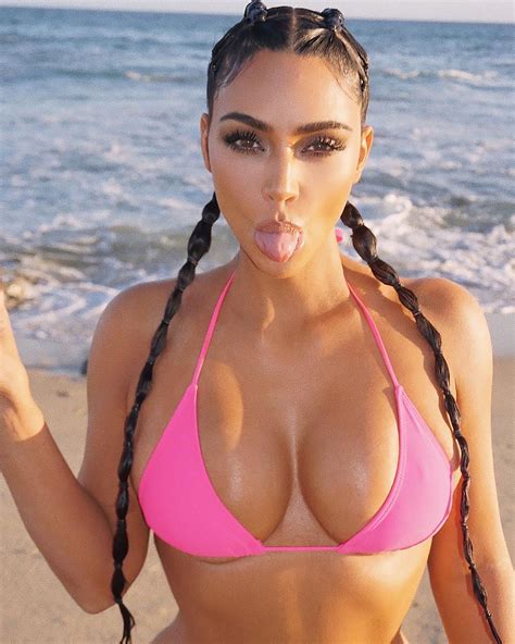 Kim Kardashian Posts Hot Pink Bikini Shoot As She Spends Time In Her Happy Place Amid Kanye