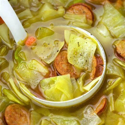 Cabbage Sausage Soup Recipe Life Made Simple Bakes