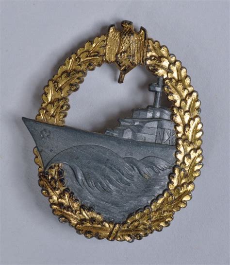 Regimentals German Wwii Kriegsmarine Destroyer Badge By Jfs