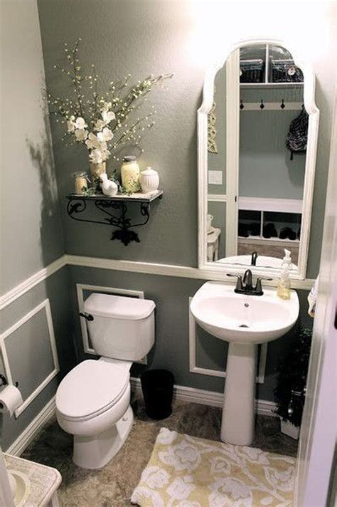 Crazy And Beautiful Tiny Powder Room With Color And Tile 22 Bathroom Decor Bathroom