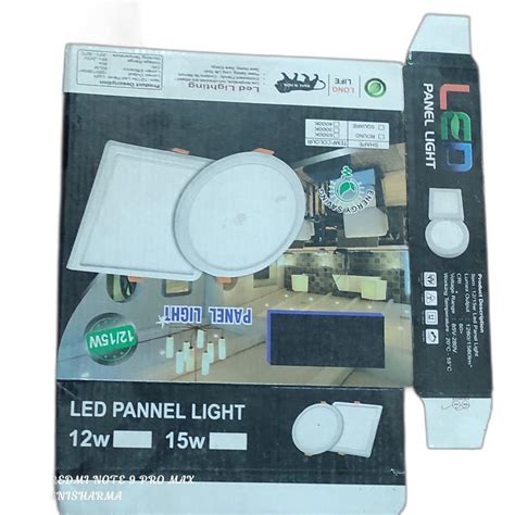 Led Slim Panel Packing Boxes 12w To 15w At Rs 12piece Indraprastha