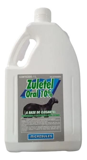 Zuletel Oral 1 Litro Closantel 10 Bovino Ovino Parcelamento Sem Juros