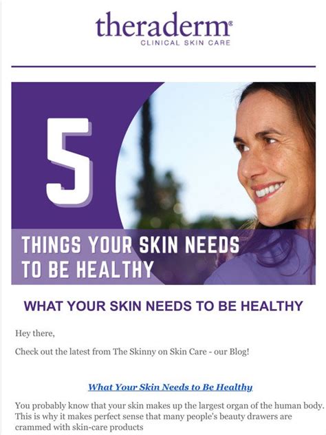 Therapon Skin Health 5 Things Your Skin Needs To Be Healthy More