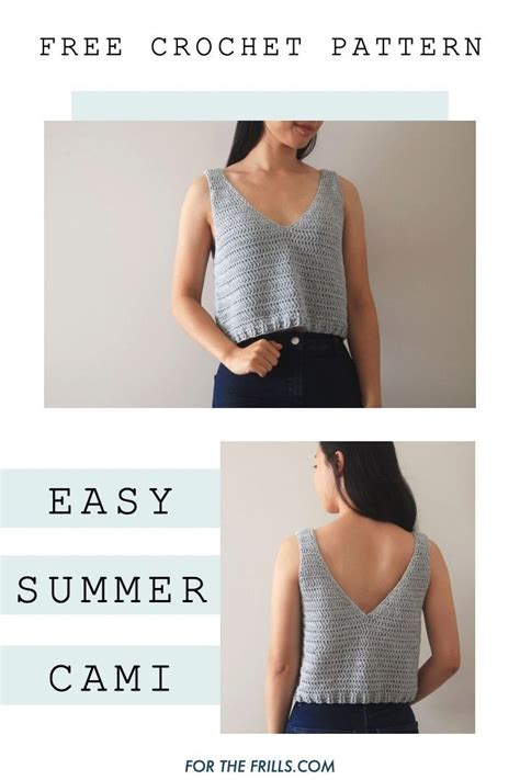 Beginner V Neck Tank Top Free Crochet Pattern Video Artofit