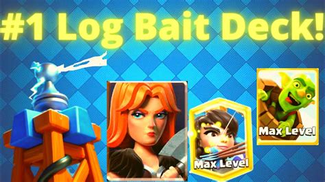 BEST NEW LOG BAIT DECK In Clash Royale Log Bait W Tesla Valkyrie