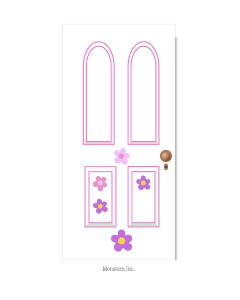 monster  boo door digital  art pixar large wall art