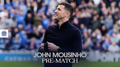 John Mousinho Pre Match Pompey Vs Charlton Athletic Youtube