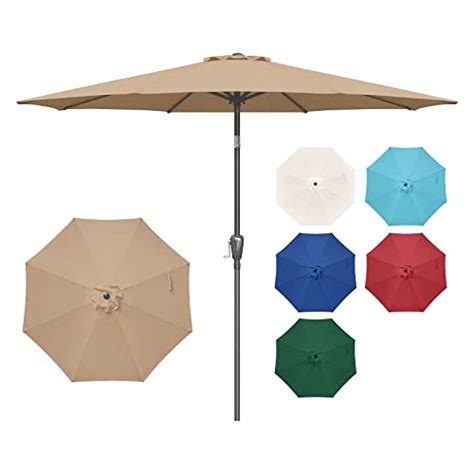 Simple Deluxe Patio Umbrella Outdoor Table Market Yard Umbrella With