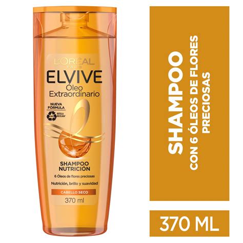 Liqui Elvive Shampoo Frasco Oleo Extra Nutrición 370 Ml