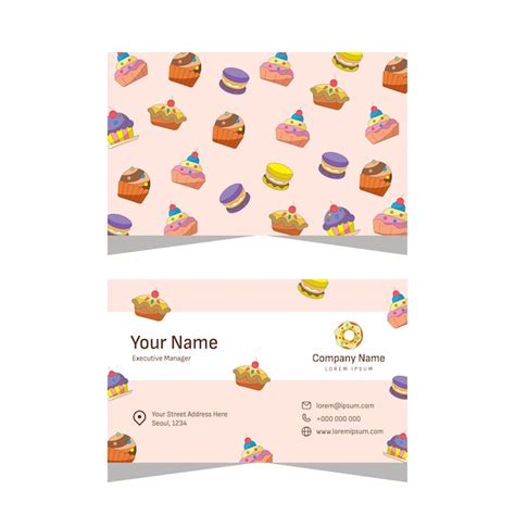 Premium Vector Bakery Business Card Design Template