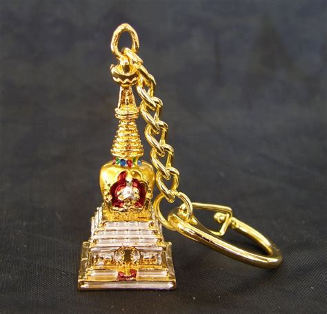 Feng Shui Import Kalachakra Stupa Amulet Key Chain Wayfair