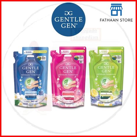 GENTLE GEN Deterjen Cair Konsentrat 360 Ml Kemasan Sachet Isi Ulang