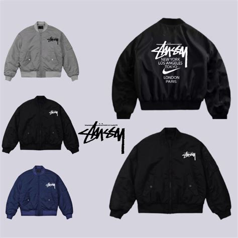 Jacket Bomber Stussy 3 Layer Premium Layers Super Warm Bomber Stussy