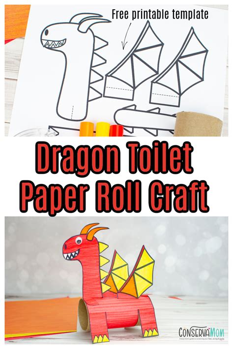 Dragon Toilet Paper Roll Craft - ConservaMom