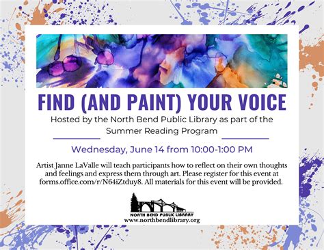 Find And Paint Your Voice Painting Workshop South Coast Oregon