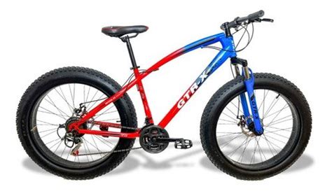 Bicicleta Fat Bike GTR X Aro 26 Pneus 4 0 Freios a Disco Câmbios