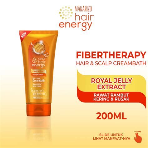 Jual Makarizo Hair Energy Fibertherapy Hair Scalp Creambath Royal