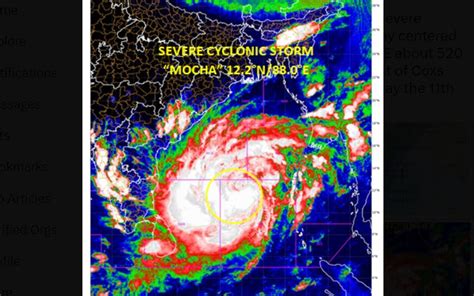 Cyclonic Storm Mocha Intensifies Into Severe Cyclonic Storm Imd