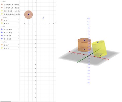 Cylinders 3d Geogebra