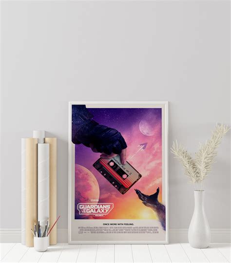 Guardians of the Galaxy Poster Marvel Print Custom Poster Minimalist ...