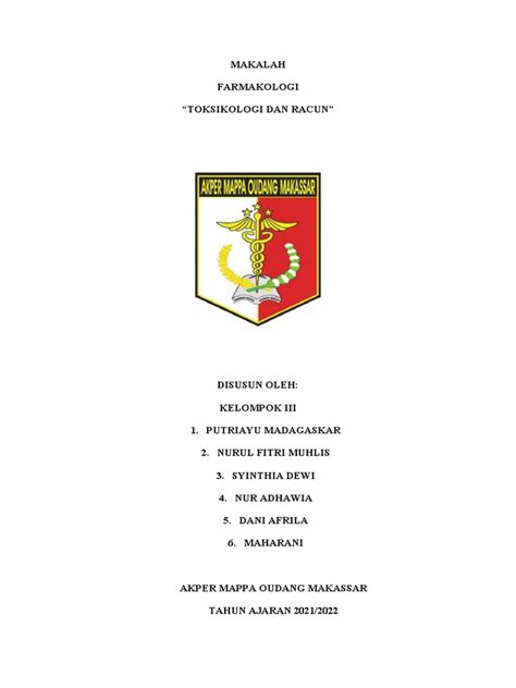 Makalah Toksikologi Pdf