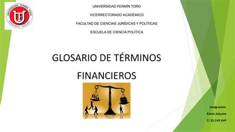 Glosario De Terminos Financieros Ppt