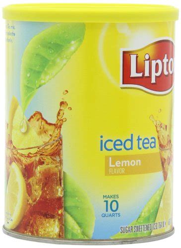 Lipton Lemon Iced Tea Mix Sweetened Makes 10 Quarts Pack Of 6 Pricepulse