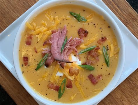 Janet Brought Her A Game To This Years Honeybaked Ham Soup Contest Her Loaded Baked Potato