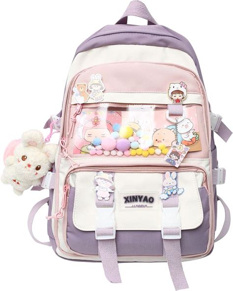 Amazon Mbvbn Kawaii Backpack With Cute Card Plush Pendant Kawaii