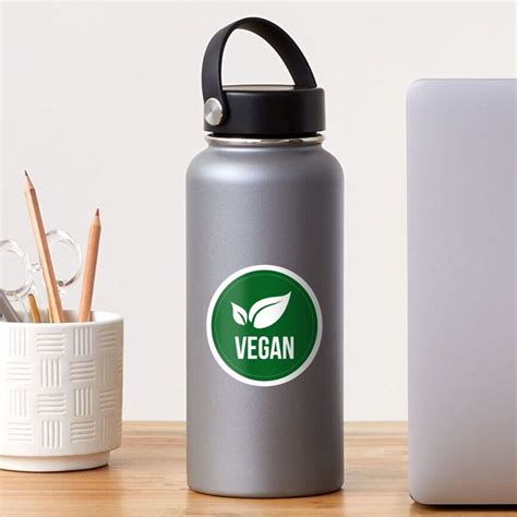 "Vegan Logo" Sticker for Sale by YaseenE | Redbubble