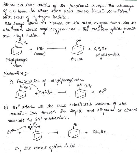 Ethyl phenyl ether on boiling with conc. HBr gives: