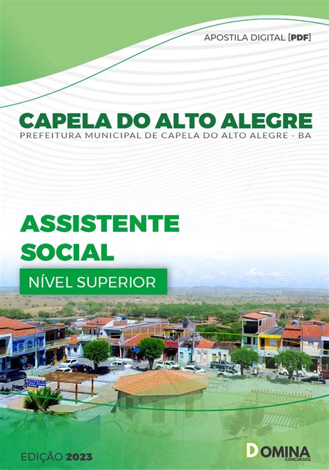 Apostila Pref Capela Alto Alegre BA 2023 Assistente Social