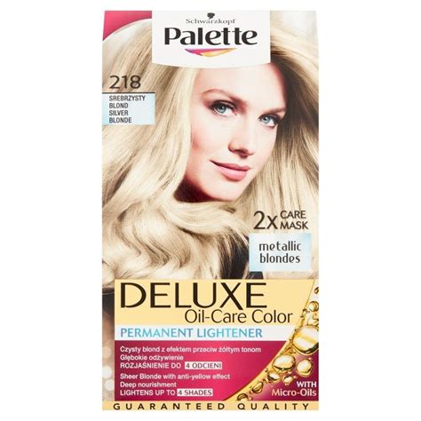 Palette Deluxe Oil Care Color Farba Do W Os W Srebrzysty Blond