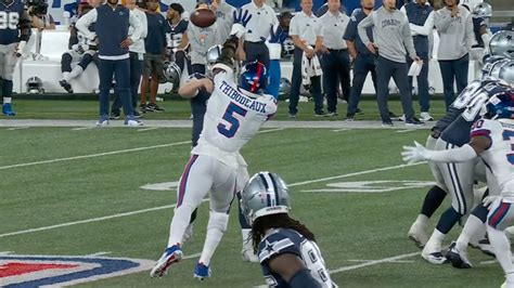 New York Giants Linebacker Kayvon Thibodeaux S First Impact Play Comes