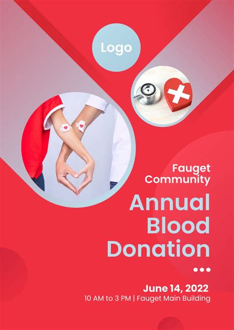 Free To Edit And Print Blood Drive Flyer Templates Canva