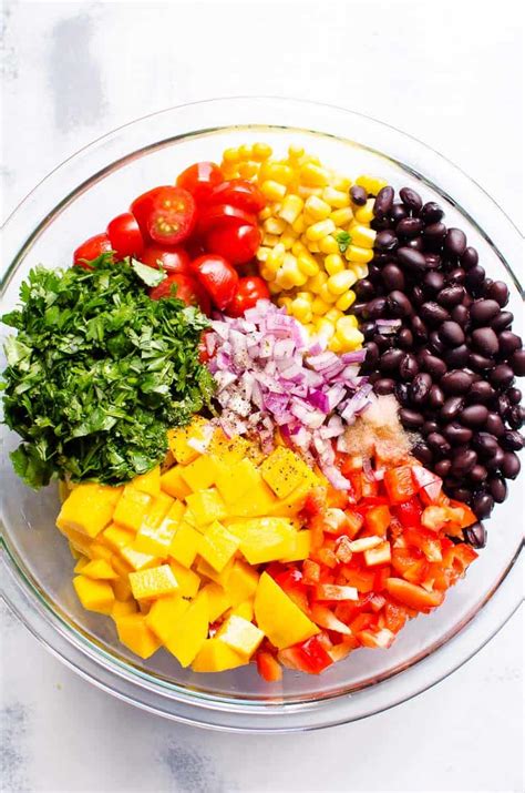 Mango Black Bean Salad {Only 15 Minutes} - iFOODreal.com