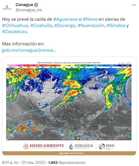 Estados Afectados Por La Ca Da De Nieve Y Aguanieve El Y De