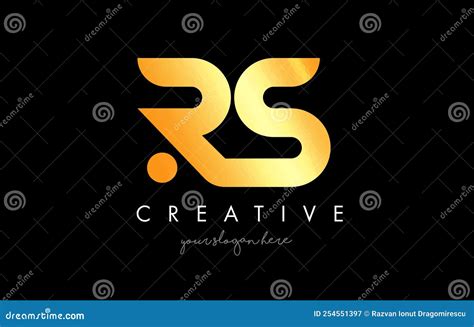 Diseño Del Logo De La Carta De Oro Rs Con Tipografía Moderna Y Creativa