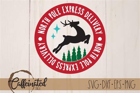 North Pole Express Delivery SVG Graphic By Caffeinated SVGs Creative