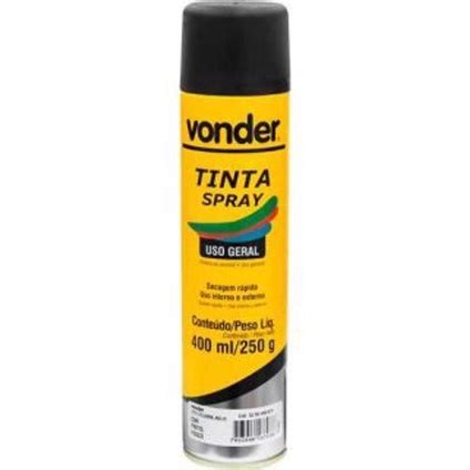 Tinta Spray Preto Fosco Ml G Vonder Shopee Brasil