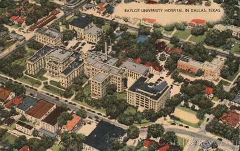 Baylor University Hospital Dallas, TX Postcard