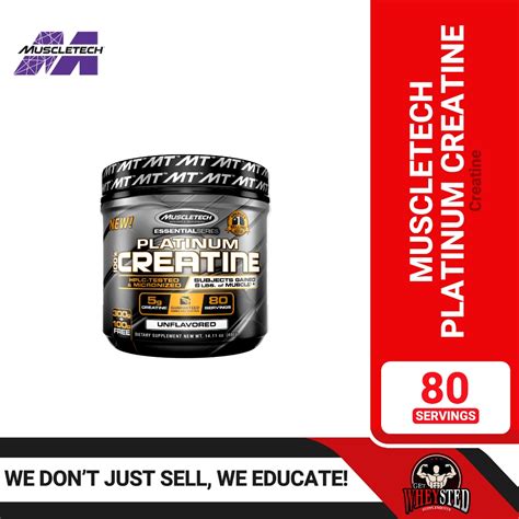 Muscletech Platinum Creatine Servings Unflavored Shopee Philippines