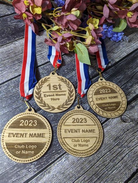 Personalised Large Double Sided Wooden Medals, Free Design Service, Marathon Medal, Boxing Medal ...