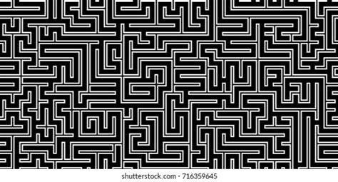 Seamless Maze Pattern Stock Vector Royalty Free 716359645 Shutterstock