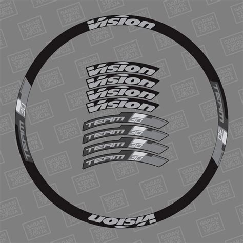 Jual Decal Stiker Rims Vision Team 30 Disc Brake Lebar Siker 30mm Di