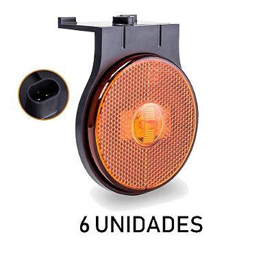 Lanterna Lateral Carreta Randon Noma Bivolt Fum Led Un Uouu