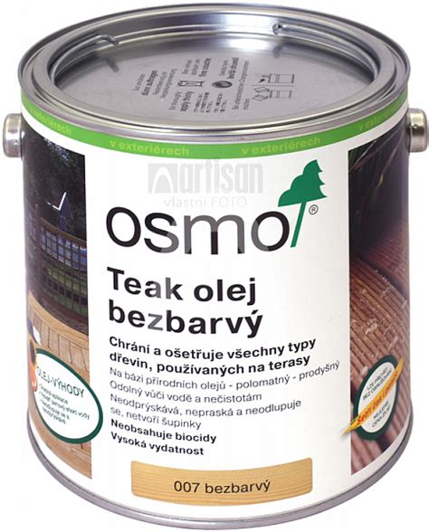 Osmo Speci Ln Olej Na Terasy L Teak Bezbarv Skladem Levne