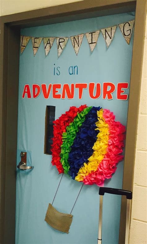 Classroom Door Decoration Hot Air Balloon Hot Air Balloon Classroom Theme Door Decorations