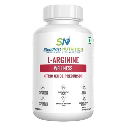 Buy Steadfast Nutrition Wellness L Arginine Nitric Oxide Precursor