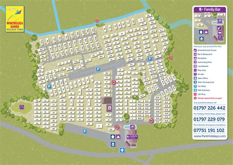 Winchelsea Sands Holiday Park Map